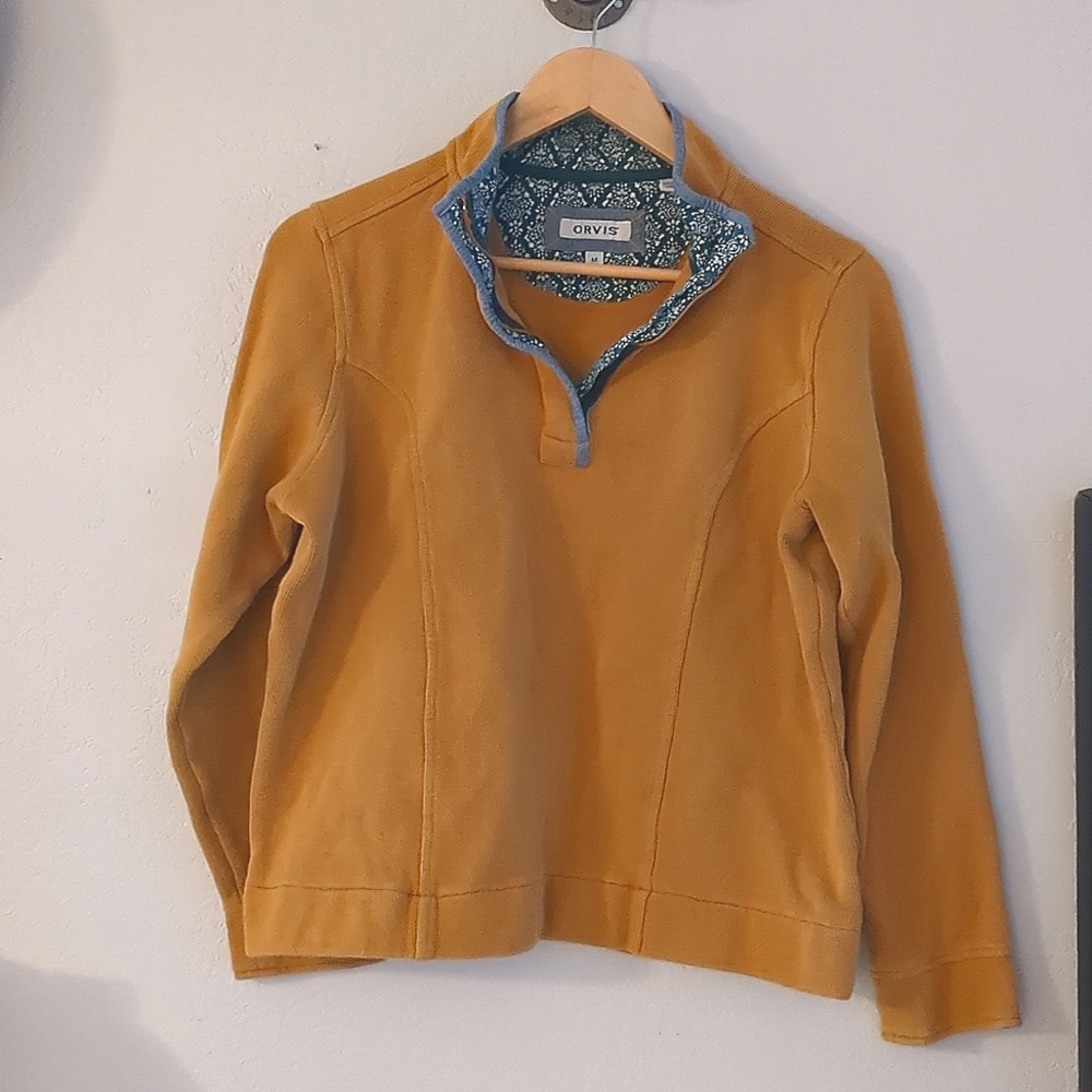 Women's Medium Orvis Quarter Zip Sweatshirt